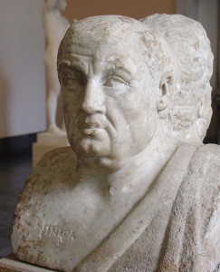 A bust of Seneca...a Stoic.