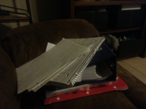 My pile of books to study for my "job."